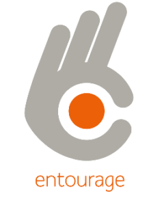 Logo Entourage transparent avec nom entourage vip box