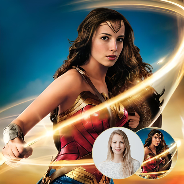 photobooth Faceswap Wonder woman