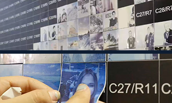 Mosaic wall - collage de la photo