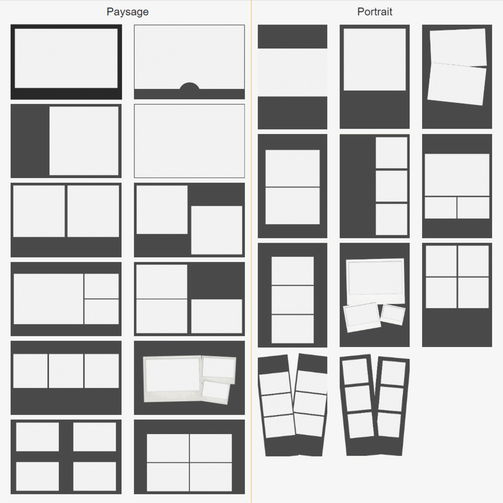 Mise en page tirages photos photobooth (étape 1)